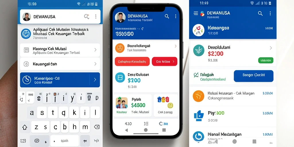 Tampilan antarmuka DEWANUSA dengan fitur Cek Mutasi yang jelas.