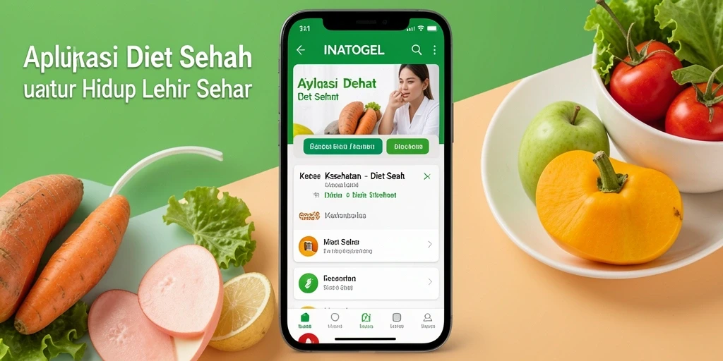 Antarmuka intuitif aplikasi Diet Sehat INATOGEL.