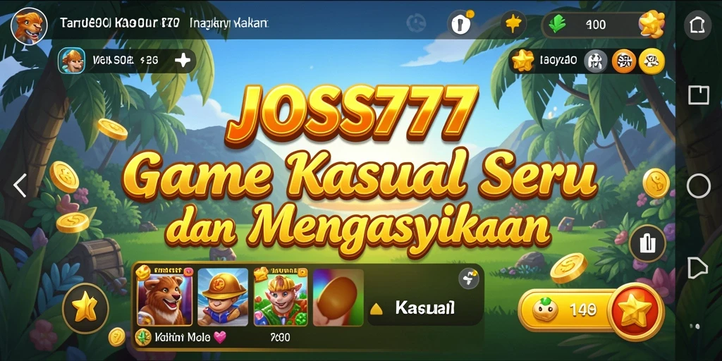 Tampilan antarmuka JOSS777 dengan gameplay yang seru.