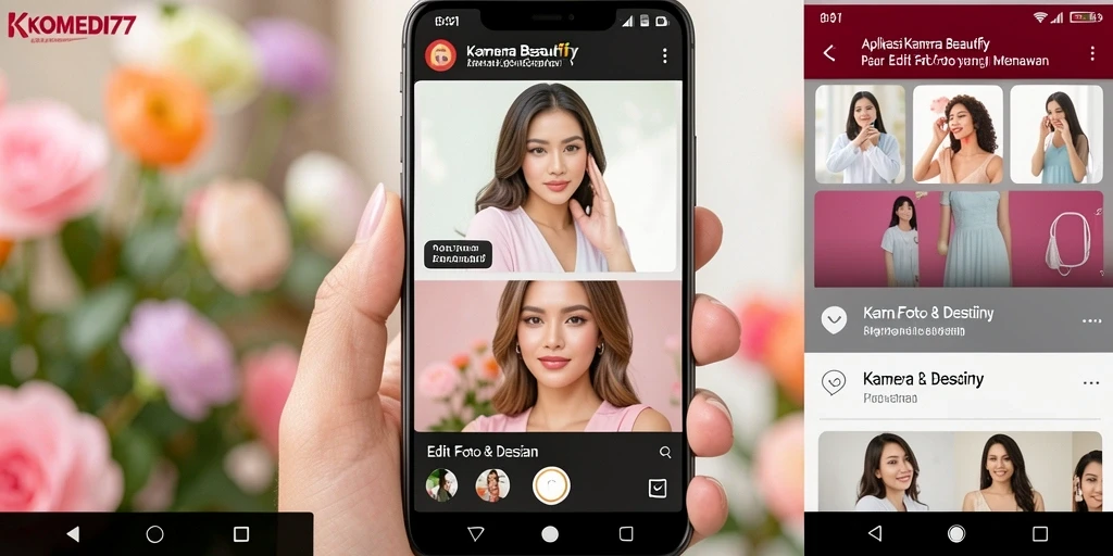 Antarmuka KOMEDI77 yang intuitif dan menarik untuk edit foto.