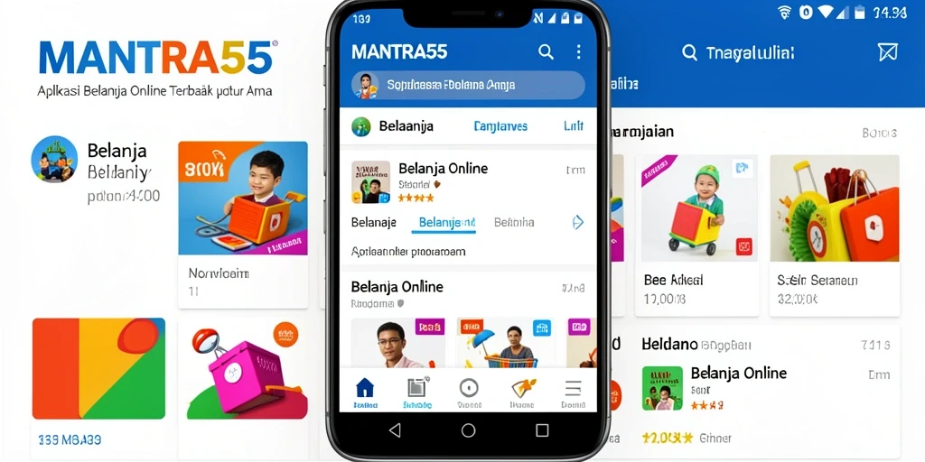 Antarmuka aplikasi MANTRA55 yang menarik dan mudah digunakan.