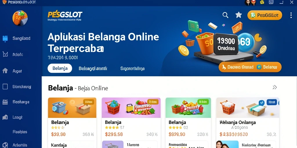 Tampilan antarmuka PESGSLOT yang modern dan fungsional.
